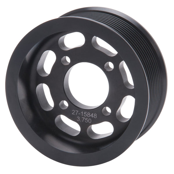 Edelbrock Competition Supercharger Pulley 3.750 in. 10-Rib Black Anodized