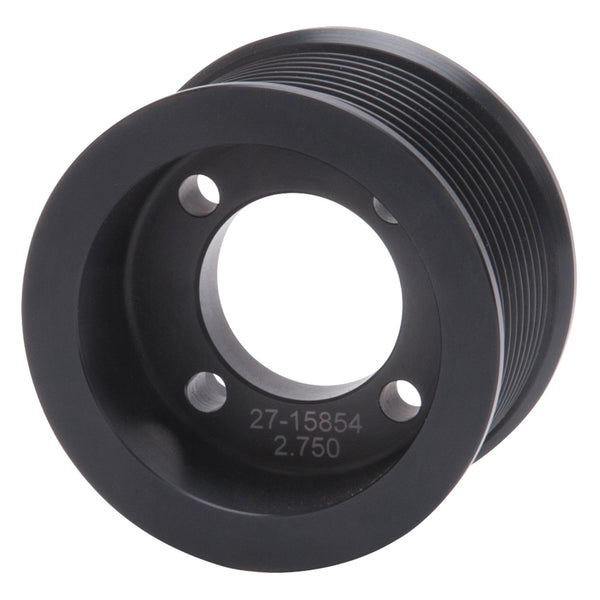 Edelbrock Competition Supercharger Pulley 2.750 in. 10-Rib Black Anodized