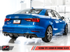 AWE: 2015-2020 Audi 8V S3 - Track Edition Exhaust (102mm Chrome Silver Tips)