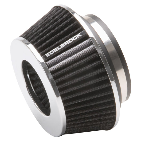 Edelbrock Pro-Flo Universal Black Compact Conical Air Filter with 3