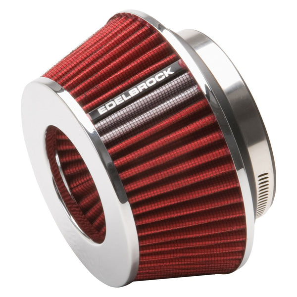 Edelbrock Pro-Flo Universal Red Compact Conical Air Filter with 3