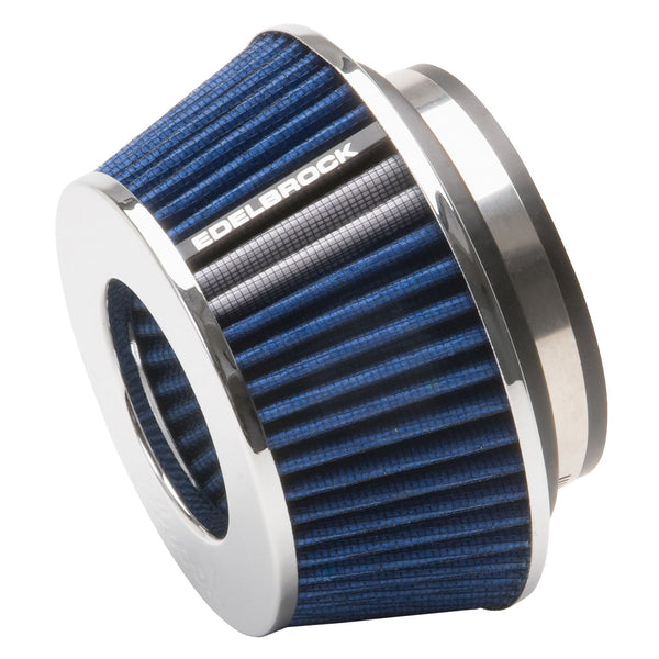 Edelbrock Pro-Flo Universal Blue Compact Conical Air Filter with 3