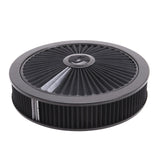 Edelbrock Pro-Flo Black Round 14" Air Cleaner with 3" Pro-Flo Element (Black)