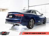 AWE: 2017-2020 Audi B9 S5 Coupe - Touring Edition Exhaust System (Chrome Silver 102mm Tips)