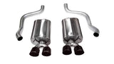 Corsa Performance 2009-2013 Chevrolet Corvette C6 Axle-Back Exhaust System with Twin 3.5" Tips (14108) Sport Sound Level