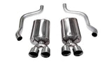 Corsa Performance 2009-2013 Chevrolet Corvette C6 Axle-Back Exhaust System with Twin 3.5" Tips (14108) Sport Sound Level