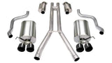 Corsa Performance 2004-2008 Cadillac XLR 4.6L, 2.5" Dual Rear Exit Cat-Back Exhaust System with Twin 3.5" Tips (14156) Sport Sound Level