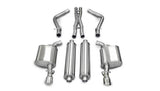 Corsa Performance 2005-2010 Dodge Charger R/T, Chrysler 300, 5.7L V8, 2.5" Dual Rear Exit Cat-Back Exhaust System with 3.5" Tips (14177) Sport Sound Level