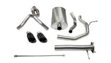 Corsa Performance 2003-2006 Chevrolet SSR 5.3L, 6.0L V8, 3.0" Dual Rear Exit Cat-Back Exhaust System with Single 4.0" Tips (14254) Sport Sound Level