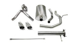 Corsa Performance 2003-2006 Chevrolet SSR 5.3L, 6.0L V8, 3.0" Dual Rear Exit Cat-Back Exhaust System with Single 4.0" Tips (14254) Sport Sound Level