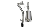 Corsa Performance 2006-2008 Chevrolet Trailblazer SS 6.0L V8, 3.0" Single Rear Exit Cat-Back Exhaust System with Single 4.0" Tip (14256) Sport Sound Level