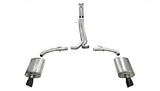Corsa Performance 2010-2018 Ford Taurus Sho 2.5" Dual Rear Exit Catback Exhaust System with Single 4.0" Tips (14315) Sport Sound Level