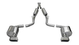 Corsa Performance 2009-2010 Dodge Challenger R/T 5.7L V8 2.5" Dual Rear Exit Cat-Back Exhaust System with GTX Tips (14428) Sport Sound Level