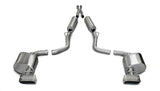 Corsa Performance 2009-2010 Dodge Challenger R/T 5.7L V8 2.5" Dual Rear Exit Cat-Back Exhaust System with GTX Tips (14429) Sport Sound Level