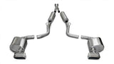 Corsa Performance 2009-2010 Dodge Challenger R/T 5.7L V8, 2.5" Dual Rear Exit Cat-Back Exhaust System with GTX Tips (14436) Xtreme Sound Level