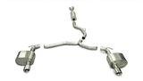 Corsa Performance 2005-2010 Dodge Charger SXT, 3.5L V6, 2.5" Dual Rear Exit Cat-Back Exhaust System with 3.5" Tips (14442) Sport Sound Level