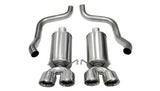 Corsa Performance 2005-2008 C6 Chevrolet Corvette 2.5" Dual Rear Exit Axle-Back Exhaust System with Twin 3.5" Tips (14469) Xtreme Sound Level