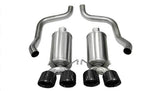 Corsa Performance 2009-2013 Chevrolet Corvette C6 6.2L V8 2.5"Dual Rear Exit Axle-Back Exhaust System with Twin 3.5" Tips (14470) Xtreme Sound Level