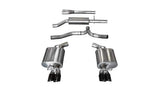 Corsa Performance 2011-2014 Dodge Charger 3.6L V6, 2.5" Dual Rear Exit Catback Exhaust System with Twin 3.0" Tips (14474) Sport Sound Level