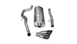 Corsa Performance 2010-2013 Dodge RAM 2500, Crew Cab/Long Bed, 5.7L V8, 169" Wheelbase, 3.0" Single Side Exit Cat-Back Exhaust System with Twin 4.0" Tip (14483) Sport Sound Level