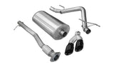 Corsa Performance 2011-2013 Chevrolet Silverado, GMC Sierra 6.2L V8, 3.0" Single Side Exit Catback Exhaust System with Twin 4.0" Tip (14523) Sport Sound Level