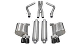 Corsa Performance 2011-2014 Dodge Charger R/T 5.7L V8, 2.5" Dual Rear Exit Cat-Back Exhaust System with Twin 3.0" Tips (14525) Sport Sound Level
