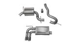 Corsa Performance 2006-2014 Audi A3 BP, 2.0T, 3.0" Single Rear Exit Cat-Back Exhaust System with Twin 3.0" Tips (14545) Touring Sound Level