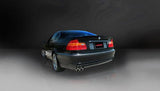 Corsa Performance 1999-2006 BMW 325 is, 328 is, 330 is E46, 2.25" Single Rear Exit Cat-Back Exhaust System with Twin 3.0" Tips (14551) Sport Sound Level