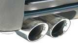 Corsa Performance 1999-2006 BMW 325 is, 328 is, 330 is E46, 2.25" Single Rear Exit Cat-Back Exhaust System with Twin 3.0" Tips (14551) Sport Sound Level