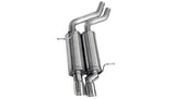 Corsa Performance 2001-2006 BMW 325 C/i, E36, E46, 2.25" Single Rear Exit Cat-Back Exhaust System with Twin 3.0"Tips (14559) Sport Sound Level