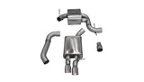 Corsa Performance 2006-2010 Volkswagen Golf GLI MK5, 2.0T, 2.5L,3.0" Single Rear Exit Cat-Back Exhaust System with Twin 3.0" Tips (14598) Touring Sound Level