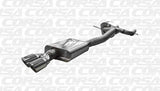 Corsa Performance 2011-2014 Volkswagen Jetta GLI Mk6, 2.0T. 3.0" Single Rear Exit Cat-Back Exhaust System with Twin 3.0" Tips (14831) Touring Sound Level