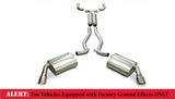 Corsa Performance 2010-2013 Chevrolet Camaro RS, 3.6L V6, 2.5" Dual Rear Exit Catback Exhaust System with 3.5" Tips (14956) Sport Sound Level (Factory GFX ONLY)