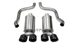 Corsa Performance 2009-2013 C6 Chevrolet Corvette 6.2L V8 2.5" Dual Rear Exit Axle-Back Exhaust System with Twin 4.5" Tips (21012) Xtreme Sound Level