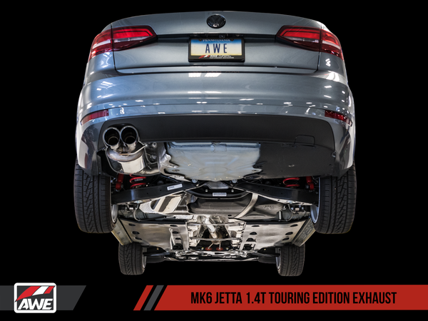 AWE: 2016-2018 Volkswagen MK6 Jetta 1.4T - Touring Edition Exhaust Chrome Silver Tips