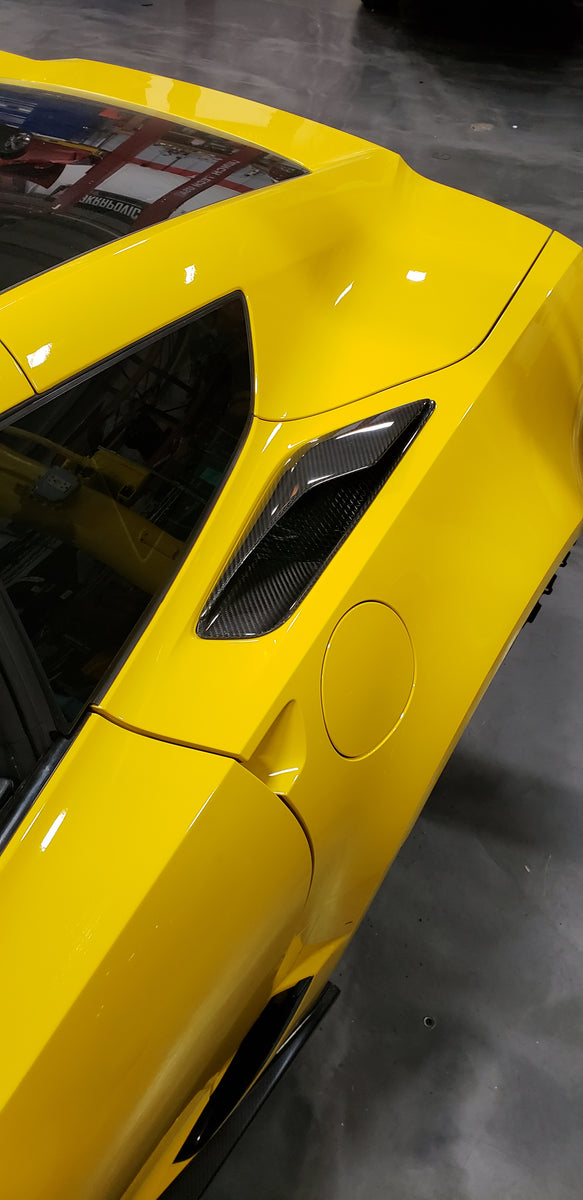WEAPON-X: Quarter Panel Vents - Carbon Fiber [C7 Corvette GS Z06