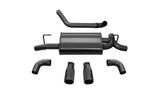 Corsa Performance 2018-2019 Jeep Wrangler JL, 3.6L V6 2.5" Dual Rear Exit Axle-Back Exhaust System with 3.5" Tips (21014) Sport Sound Level