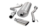 Corsa Performance 2007-2010 Silverado, GMC Sierra 2500HD 6.0L, 143"WB, 3.0" Cat-Back Exhaust System with 4.0" Tip (24892) Sport Sound Level