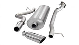 Corsa Performance 2007-2010 Silverado, GMC Sierra 2500HD 6.0L V8, 3.0" Single Side Exit Cat-Back Exhaust System with 4.0" Tip (24898) Sport Sound Level