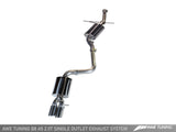 AWE: 2010-2021 Audi A5 - Touring Edition Exhaust System w/Single Outlet Polished Silver Tips
