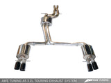 AWE: 2008-2011 Audi A5 3.2L Touring Edition Exhaust System w/Dual 3.5in Polished Silver Tips