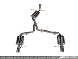 AWE: 2010-2021 Audi A5 - Touring Edition Exhaust System w/Dual Outlet Polished Silver Tips