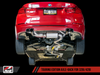 AWE: 2012-2016 BMW 328i 2.0T Touring Edition Exhaust Quad Outlet Diamond Black Tips 80mm