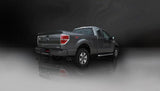 Corsa Performance 2011-2014 Ford F-150 5.0L V8, 3.0" Single Side Exit Catback Exhaust System with Twin 4.0" Tips (14393) Sport Sound Level