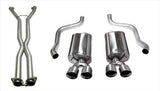Corsa Performance 2009-2013 C6 Chevrolet Corvette 6.2L V8 2.5" Dual Rear Exit Cat-Back Exhaust System with Twin 3.5" Tips (14108CB) Sport Sound Level