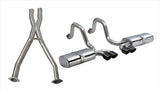 Corsa Performance 1997-2004 Chevrolet Corvette C5/C5 Z06 2.5" Dual Rear Exit Cat-Back Exhaust System with Twin 3.5" Tips (14111CB) Sport Sound Level