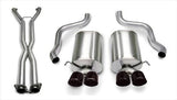 Corsa Performance 2006-2008 Chevrolet Corvette C6 Automatic 6.0L, 6.2L V8 2.5" Dual Rear Exit Catback Exhaust System with Twin 3.5" Tips (14169CB6) Sport Sound Level