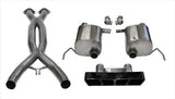 Corsa Performance 2014-2019 C7 Chevrolet Corvette 2.75" Valve-Back + X-Pipe Exhaust System with Polygon Tip (14765CB) Xtreme Sound Level