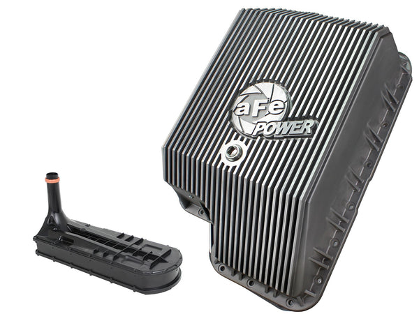AFE: Transmission Pan; Raw Finish Ford Diesel Trucks 94-10 V8-6.4L/6.0L/7.3L (td)