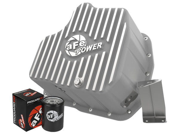 AFE: Engine Oil Pan; Raw Machined Fins GM Duramax 11-16 V8-6.6L (td)